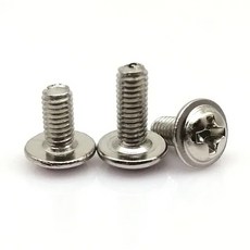 25pcs 실버 블랙 M3 x 4 5 6 8mm 필립스 라운드 헤드 와셔 나사 PC 케이스 섀시 마더 DVD Rom 마운트 수정, Silver, 1개