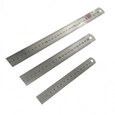 [PK] 스틸자 스텐 쇠 철자 측정용 눈금자, 1개, 20cm