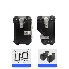 OD BMW 호환 G310GS 튜닝 스테인리스스틸 사이드 박스 랙 사이드랙 프레임브라켓 2018-2024, 35L 사이드 박스 블랙 + 블랙 사이드랙