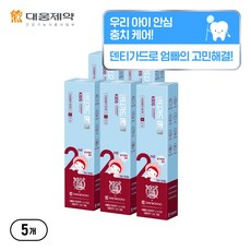 대웅제약 덴티가드랩 키즈 치약, 80g, 5개