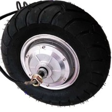 킥보드 통 타이어 전동 휠 허브모터 개조 10인치 튜브, 1개, 36V 500W 10인치 타이어