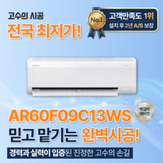 전국 삼성 벽걸이에어컨 냉난방기 7평 3등급/4등급 설치포함가 AR60F09C13WS