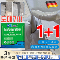 [도매가!!] 누수막힘왕 고효율 속응고형 속건성 시멘트 지붕 방수 균열 보수 물빠짐 없음, [4+4]멜란지그레이, 멜란지그레이;1kg속응고형|1kg속응고형, 1개
