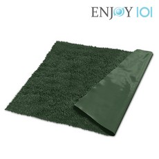 ENJOY101 矽膠布浴室止滑地墊, 1個, 森林綠, 森林綠