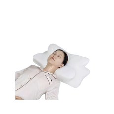 수면용 데릴라 에르고 경추 목베개 커버 포함, 체크 그레이