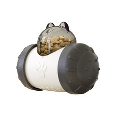 생활살림 반려동물 노즈워크 오뚝이 간식 사료통, 1개