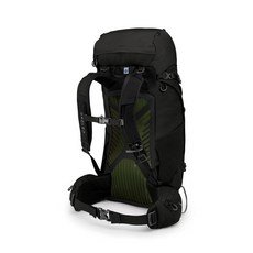 Osprey Kestrel 48 專業中型登山背包，附原廠背包套, 黑,S/M