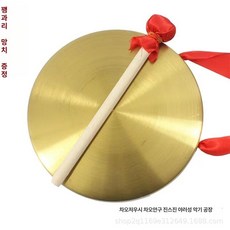 사물놀이 꽹과리 전통 국악 공연 징 악기, 22cm, 1개