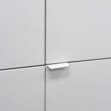 코지인빌 가구손잡이 히든 사각 크림화이트 서랍 싱크대 손잡이, 1개, 80mm