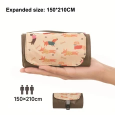 피크닉 매트 휴대용 소형 경량 야외 나들이 캠핑 방수 접이식 잔디, 14 A9