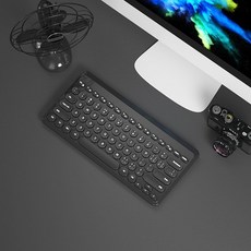 블루투스 접이식 키보드 무선 저소음 마우스세트 핑크, 블랙 키보드, 표준 구성