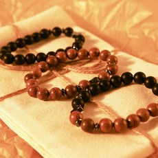 시민경제생활연구원(주) 블랙 우드 성당 묵주 카톨릭 십자가 팔찌, 03묵주팔찌-블랙