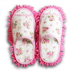 극세사 청소 실내화 걸레 슬리퍼 탈부착 블루 브라운 바닥청소 거실 청소 머리카락 먼지 실내 청소화 추천, 블루(남성용), 1개