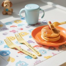 유월애 친환경 옥수수 포크4P 유치원포크세트