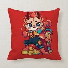 龍年短絨材質枕套軟墊套 45*45cm, 2,35x35cm