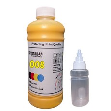 優墨 適用EPSON 008 商業用500ml 相容防水型 贈空瓶 L系列印表機 L15160 L6490 M2170, 黃 Y(需統編請備註),664型