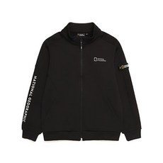 내셔널지오그래픽 키즈 N214KFT211 기모 트레이닝 풀집업 CARBONBLACK 361874