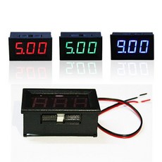 매립형 LED 디지털전압계 볼트메타 전압 LED전압계 844993, 블루