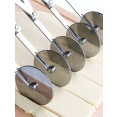 제빵 롤링 자르기 커터 원형, 3휠 칼, 1개