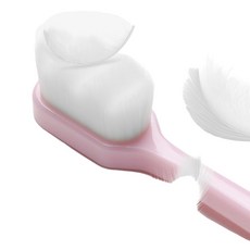 만모 칫솔 초미세모 임산부 치과 (웨이브형 핑크), 1개