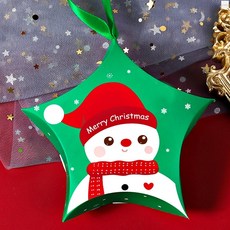 크리스마스 선물상자 별 모양 종이 다용도 포장 박스