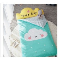 秋冬加大兒童睡袋 幼兒園保暖 冬款羽絨棉, 新色北歐雲朵