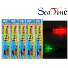 채비 낚시바늘 호래기 장대채비 집어등포함 21513PC 1(ea), 그린