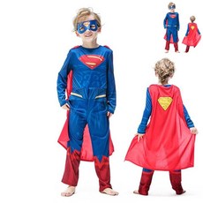 슈퍼맨가면 슈퍼맨 코스튬 일반형 할로윈 파티복 코스프레 남아동