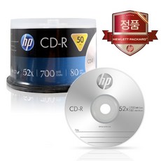 52X CD-R 700MB 80min (1개입) 슬림케이스 HP 50P벌크, 통 (1개입)