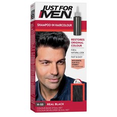Just For Men 저스트 포 멘 헤어 컬러 리얼 블랙, 2개