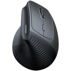 UGREEN人體工學滑鼠，金屬滾輪，四檔DPI可調，USB接收器連接，附贈5號電池, 特惠★電池款【2.4G單模】硅膠滾輪丨四擋DPI-星夜黑, MU008