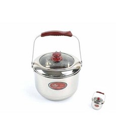 [투마누] 스테인레스들통 미니냄비 곰솥들통 스테인레스 미니 들통 23cm