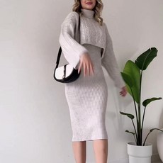 빅사이즈투피스 데일리 겨울 결혼식 하객 와이드 임부복 루즈핏