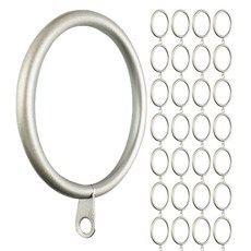 Meriville 28피스 5.1cm(2인치) 내부 지름 금속 커튼 링 아일렛 포함 (28개 세트 백랍)107049