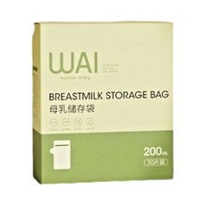 WAI一次性母乳袋【新升級 智能感溫 30片】儲奶袋 母乳保鮮袋 母乳冷凍袋 母乳專用儲存袋 集乳袋 拋棄式母乳袋 母乳儲藏袋, 1套, 30個裝