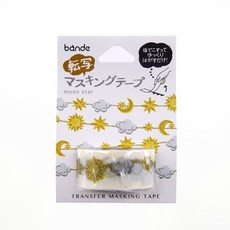 bande 轉印式和紙膠帶 - moon star, 1個