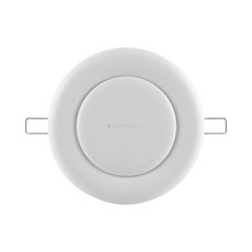 ABS 미니원팬 디퓨져 100mm 실천장환기구 전열교환기 거실 덕트 내부용 무피스 클립형, 1개