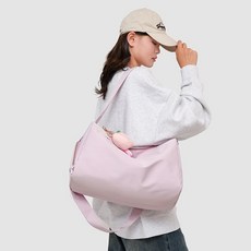 運動輕便瑜伽短途旅行收納游泳健身揹包男女旅遊包女拉桿箱獨立鞋, 淺紫色【乾溼分離+水蜜桃掛件+防潑水】, 1個