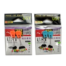 아싸낚시 UST 민물낚시 민물소품 모음 찌고무 찌멈춤고무 편납홀더 컬러스위벨 이중멈춤고무, 이중멈춤고무 L, 1개