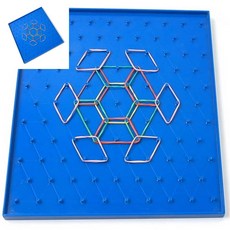 사땨 교구 양면 지오보드 수학체험교구 수학도형교구 수학체험키트