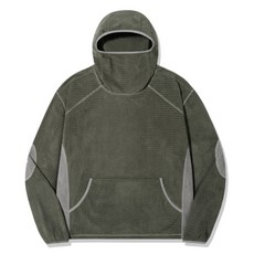 브랜드정품 트릴리온 TRILLION 바라클라바 와플 풀오버 후디_카키 296759