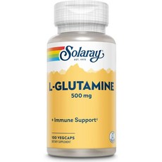 솔라레이 L 글루타민 500 mg SOLARAY L Glutamine, 1개, 100정