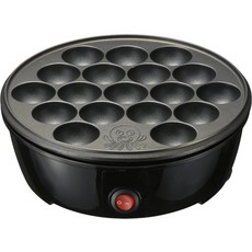일본직배송 OHM Electric 타코야키 메이커 카운터탑 형식 플루오로폴리머 코팅 접시 18개 구울 수 있음 블랙 COK-E-T65-AH-K 08-3291 Takoyaki, 조리대