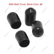 SMA 고무 커버 더스트 캡 수 암 커넥터용 플라스틱 커넥터 4 색 10 개 5000, 500PCS, Black Color