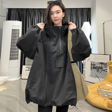 衝鋒衣外套女款 歐貨開春款 時尚寬鬆休閒夾克 (台灣出貨)