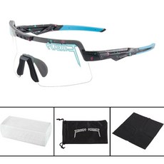 FIXEROS Photochromic Cycling 선글라스 야외 스포츠 고글 자전거 타기 안경 남성 여성 UV400 안경 상자 포함, 2월 2일