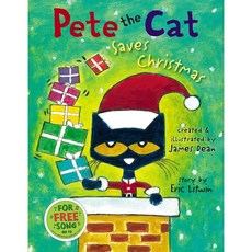 皮特貓拯救聖誕節 Pete the Cat Saves Christmas 英文繪本，聖誕節兒童讀物，激發想像力, Harpercollins Childrens Books