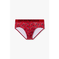 엠포리오 아르마니 EMPORIO ARMANI UNDERWEAR 남성 로고 밴딩 패턴드 폴리 브리프_레드 0815111027 2412479278 435939