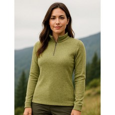 마운티아 여성 기모 써말티셔츠8 올리브 1MQTSW2505