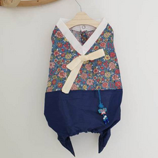 리버티 한복 남아 올인원, 네이비, 1개